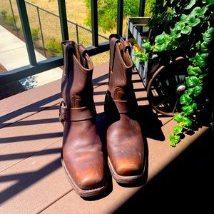 Rustic Frye Ankle Boots